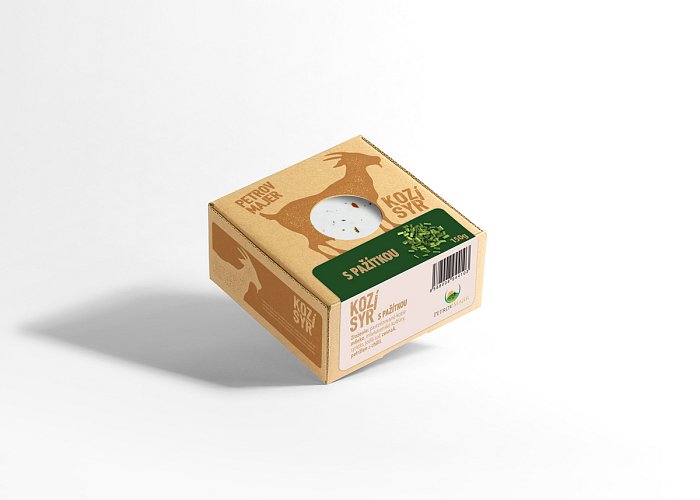 Čerstvý kozí syr s pažítkou